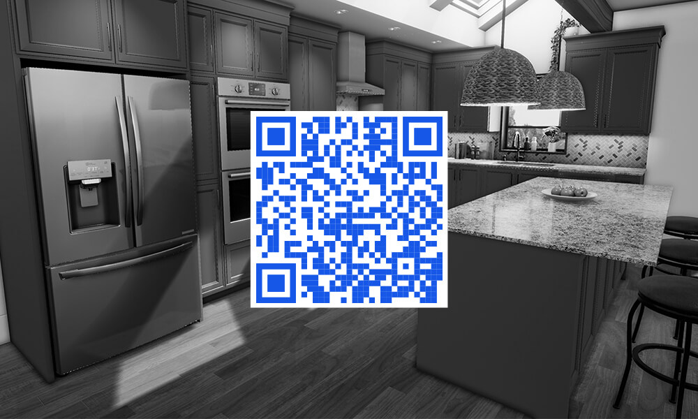 Image of QR code to direct user to Infinite Kitchen experience